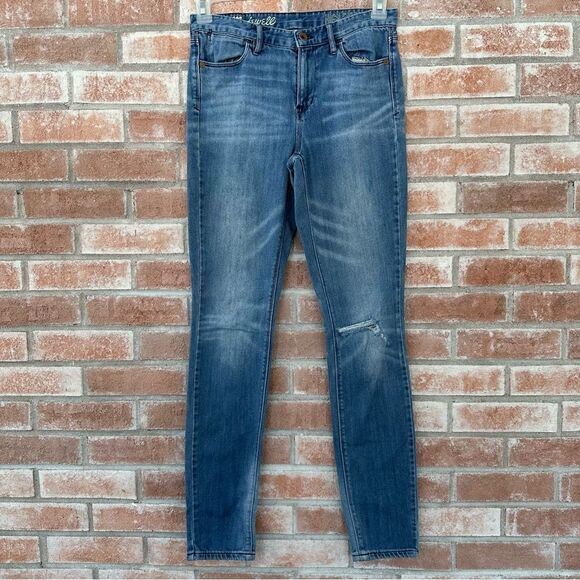 Madewell High Riser Jeans Distressed Medium Wash Women’s 27 x 32 - Picture 1 of 8